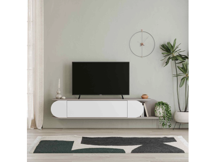 tone tv stol k svetl mocca biela tv stol66386893