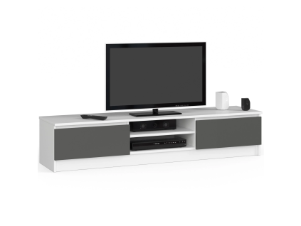 rtv stol k 160 cm na tv bielo grafitovo f0f3b3c6