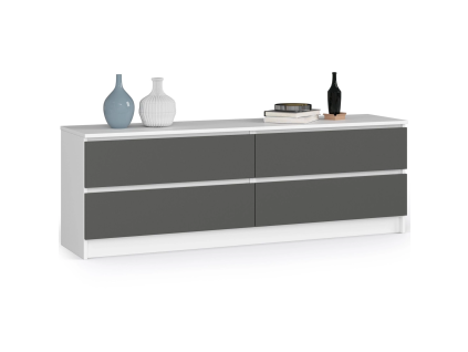 komoda kuba 160 cm 4 upl ky bielo grafita03b1fde