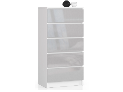 komoda kuba 60 cm 5 z suviek akryl metal56142757