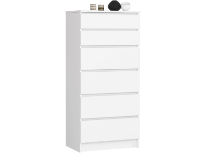 komoda kuba 60 cm 6 upl kov biela 9119d49c