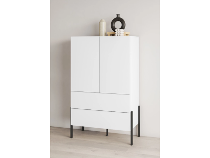 jukon s vysok komoda 2d2s biela supermatd1f41b49