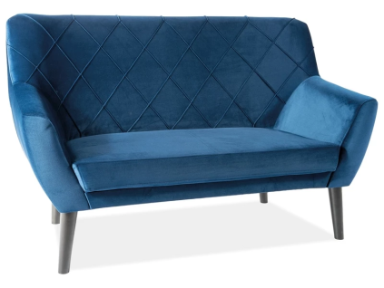 KIER 2 čalúnená pohovka, Bluvel 86 / wenge
