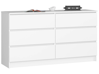 komoda kuba 140 cm 6 z suviek biela 6f98e028