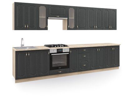 kuchynska linka 340 dub sedy