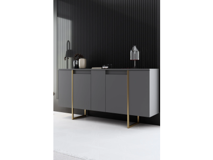 luxe komoda na no i k ch antracit zlat 21559939