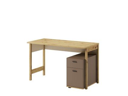 LENNY LY 04, pisaci stol, dub artisan bezova truflova 1