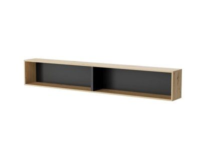 BED CONCEPT BC 30, zavesna polica, dub artisan cierna 1