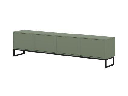 LOFT 40, komoda RTV 4K, tlmena zelena 1