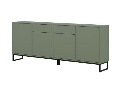 LOFT 47, komoda 4D2S, tlmena zelena 1