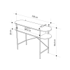 otis konzolov stol k dub biela carrara k5622d811