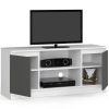 rtv stol k 120 cm na tv bielo grafitovo f35ac522