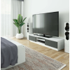 rtv stol k 160 cm na tv bielo grafitovo be5112dc