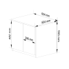 nadstavec na skri u 60 cm biela 2 dvierkf6487e75
