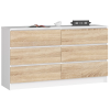 komoda kuba 140 cm 6 z suviek biela sono8882fdf4