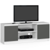 rtv stol k 140 cm na tv bielo grafitovo 1245990f