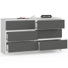 komoda kuba 140 cm 6 z suviek bielo graf85beb45c