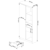 kni nica r 80 cm clp r15 biela grafit 48dddd1d