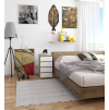 komoda clav 40 cm 4 z suvky dub biela 2104b310