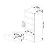 komoda clav 40 cm 5 z suviek remeseln due3e41ba5