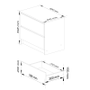 komoda liv 60 cm biela siv leskl 26d5fec2
