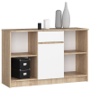 komoda b 17 120 cm sonoma biela 78b50afe