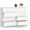 komoda kuba 140 cm 8 z suviek biela 51b31416
