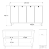 nord konzolov stol k s dvierkami biela kf8387b60