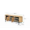 ROTTO RT 05, TV stolik 168 cm, dub vincenza eukalyptus 2