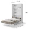 BED CONCEPT BC 02, sklapacia postel vertikalna 120, biela 3