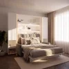 BED CONCEPT BC 02, sklapacia postel vertikalna 120, biela 4