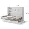 BED CONCEPT BC 04, sklapacia postel horizontalna 140, biela 3
