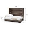 BED CONCEPT BC 04, sklapacia postel horizontalna 140, dub dunin 3