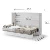 BED CONCEPT BC 05, sklapacia postel horizontalna 120, biela 3