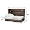 BED CONCEPT BC 05, sklapacia postel horizontalna 120, dub dunin 3
