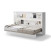 BED CONCEPT BC 05, sklapacia postel horizontalna 120, biela leskla 2