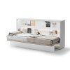 BED CONCEPT BC 06, sklapacia postel horizontalna 90, biela 2