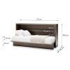 BED CONCEPT BC 06, sklapacia postel horizontalna 90, dub dunin 3