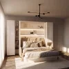BED CONCEPT BC 12, sklapacia postel vertikalna 160, biela leskla 4