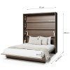 BED CONCEPT BC 13, sklapacia postel vertikalna 180, dub dunin 3