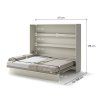 BED CONCEPT BC 14, sklapacia postel horizontalna 160, kasmirova 3
