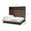BED CONCEPT BC 14, sklapacia postel horizontalna 160, dub dunin 3