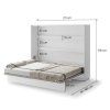 BED CONCEPT BC 14, sklapacia postel horizontalna 160, biela leskla 3