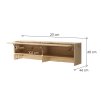 BED CONCEPT BC 09, nadstavba do BC 04, dub artisan 3