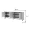 BED CONCEPT BC 10, nadstavba do BC 05, biela 3