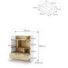BED CONCEPT BC 25, regal H108, biela dub artisan 3