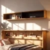 BED CONCEPT BC 30, zavesna polica, dub artisan cierna 5