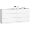 komoda kuba 160 cm 6 z suviek biela d3879451