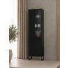 OLBIA 05, vysoka vitrina 1D L P, cierny Onyx 1