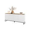 ALTO 47, komoda 4D2S, biely dub Mauvella biela 3